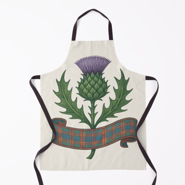 Item preview, Scotland Thistle with Highland Plaid Banner – National Flower Design designed and sold by Planthem.