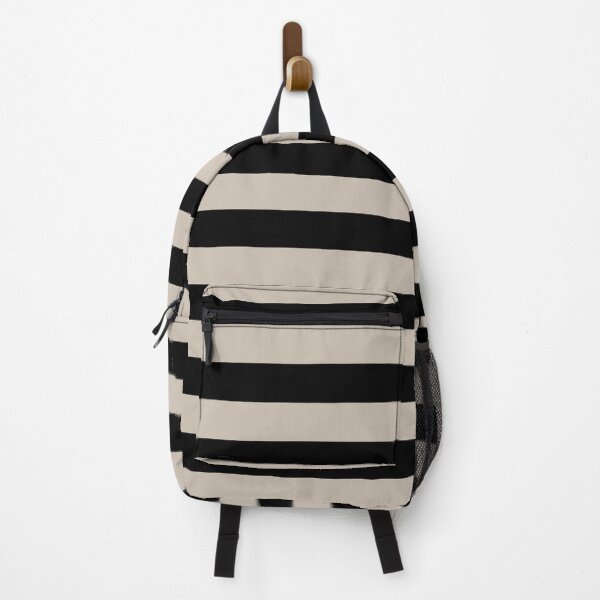 Item preview, Beige Tan Black Wide Horizontal Stripes designed and sold by Feeling Artsy.