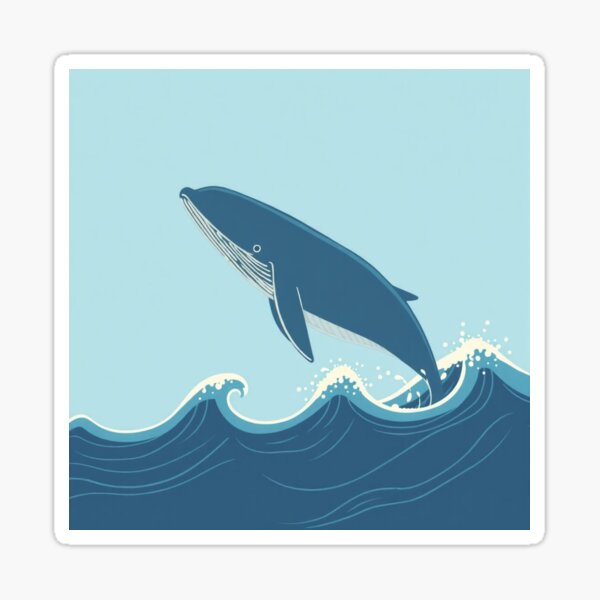 Item preview, Minimalist Blue Whale designed and sold by TrendTide Studio.