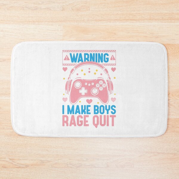 Item preview, Warning I make boys rage quit gamer girl designed and sold by CleanDecor.