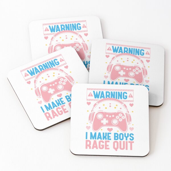 Item preview, Warning I make boys rage quit gamer girl designed and sold by CleanDecor.