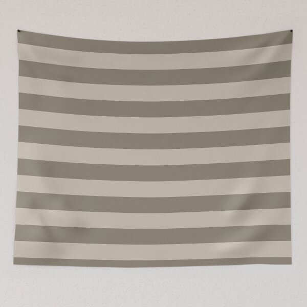 Item preview, Beige Tan Stone Brown Wide Horizontal Stripes designed and sold by Feeling Artsy.