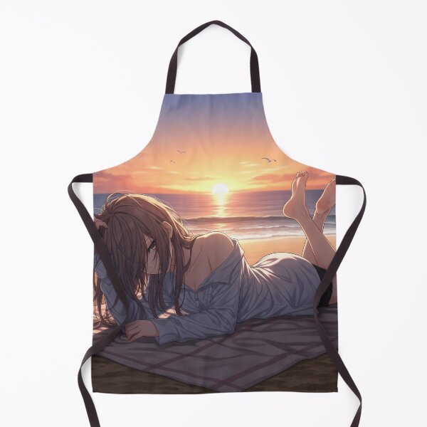 Item preview, Sensual Waifu pose on the beach at sunset designed and sold by GerwantSHOP.