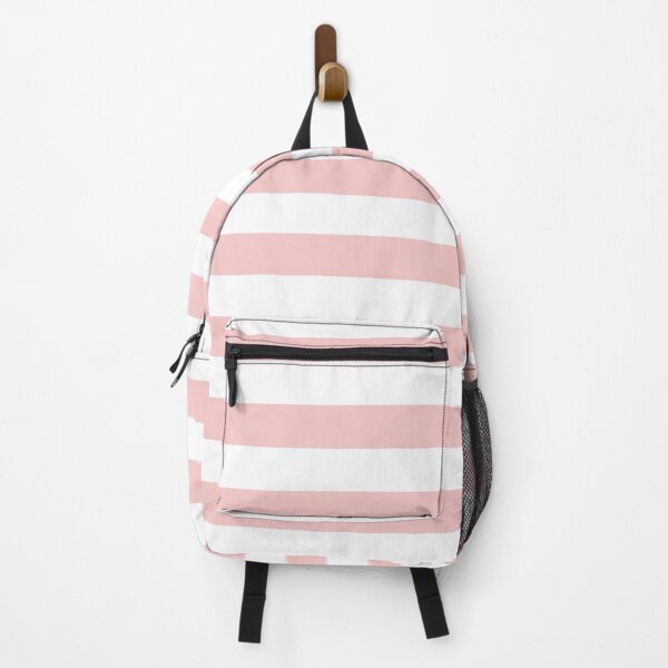 Item preview, Baby Pink White Wide Horizontal Stripes designed and sold by Feeling Artsy.