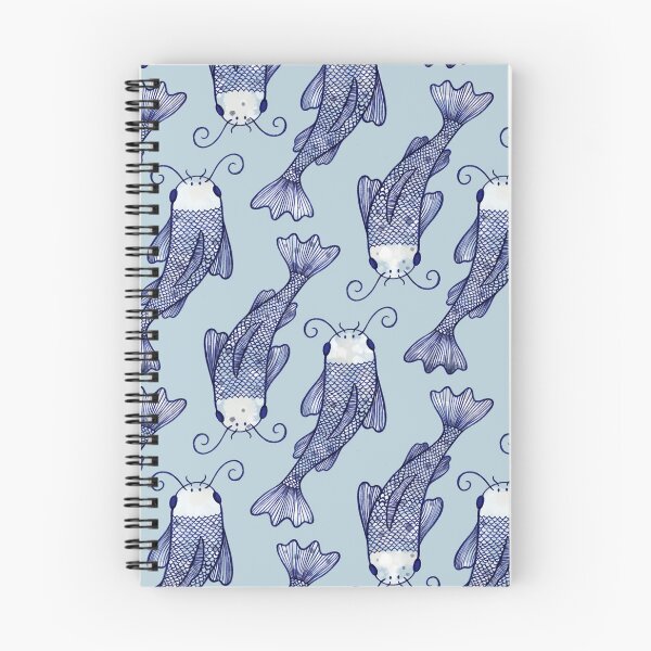 Item preview, Tinta de acuarela azul marino de carpa koi china designed and sold by Handypanda.