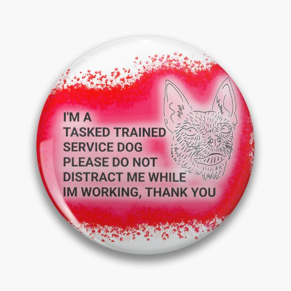 Item preview, do not distract service dog designed and sold by DawnCatcher20.