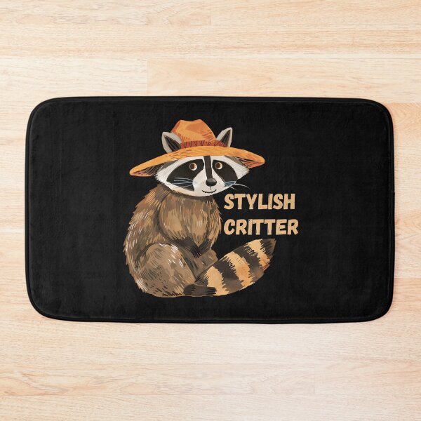 Item preview, Stylish Raccoon – Whimsical Animal Art in Orange Hat designed and sold by NatureStyle555.