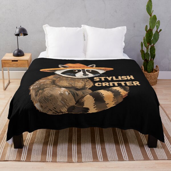 Item preview, Mapache elegante: arte animal caprichoso con sombrero naranja designed and sold by NatureStyle555.