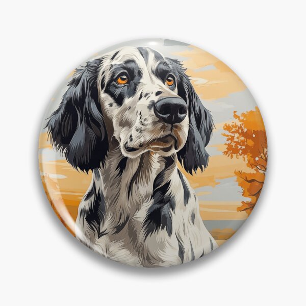 Item preview, English Setter Portrait in Autumn Landscape designed and sold by PetsArt.