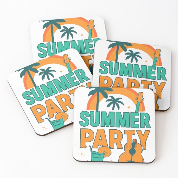 Item preview, Tropical illustration of a summer party designed and sold by Fly-with-my.