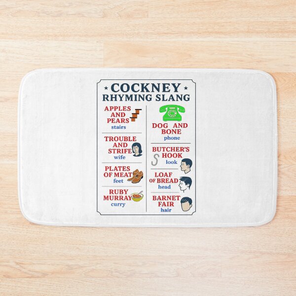 Item preview, Cockney rhyming slang designed and sold by kingof.