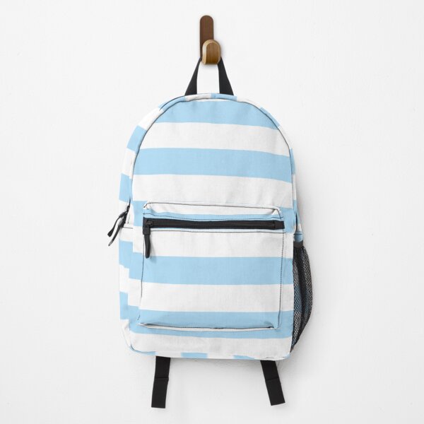Item preview, Baby Blue White Wide Horizontal Stripes designed and sold by Feeling Artsy.