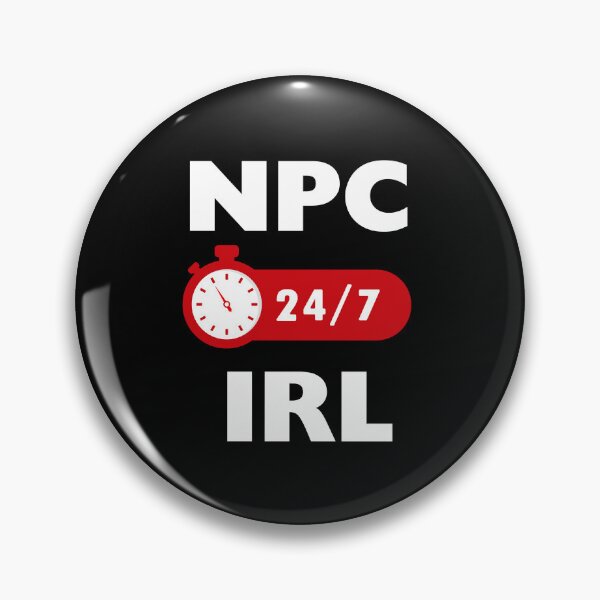 Item preview, NPC IRL 24/7 – Funny Introvert Idle Gamer Meme designed and sold by Freedesign-home.