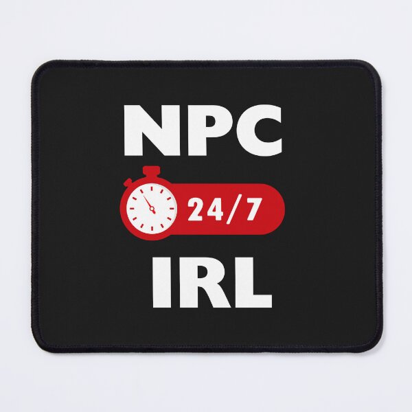 Item preview, NPC IRL 24/7 – Funny Introvert Idle Gamer Meme designed and sold by Freedesign-home.