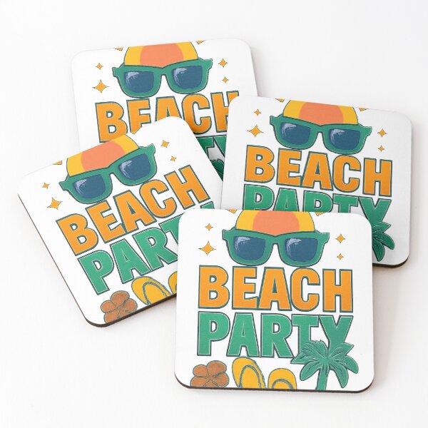 Item preview, Sunny illustration of a beach party designed and sold by Fly-with-my.