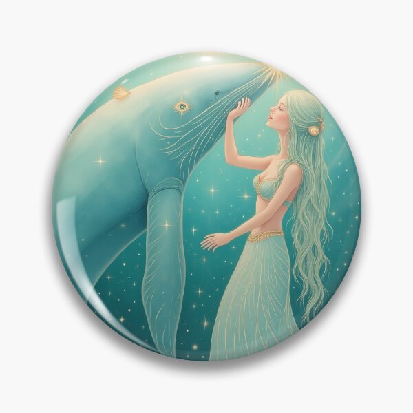 Item preview, The Goddess and Her Sacred Whale Friend designed and sold by 	aluzia.design.