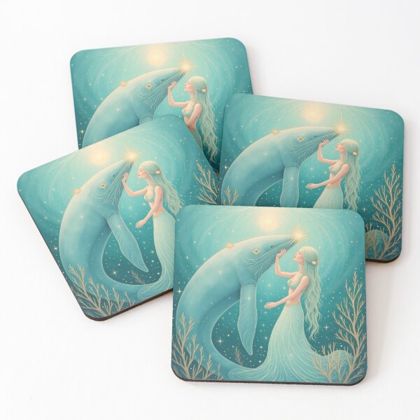 Item preview, The Goddess and Her Sacred Whale Friend designed and sold by 	aluzia.design.