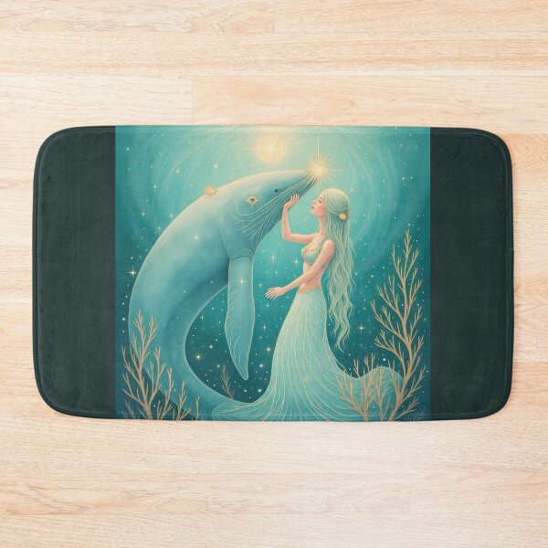 Item preview, The Goddess and Her Sacred Whale Friend designed and sold by 	aluzia.design.