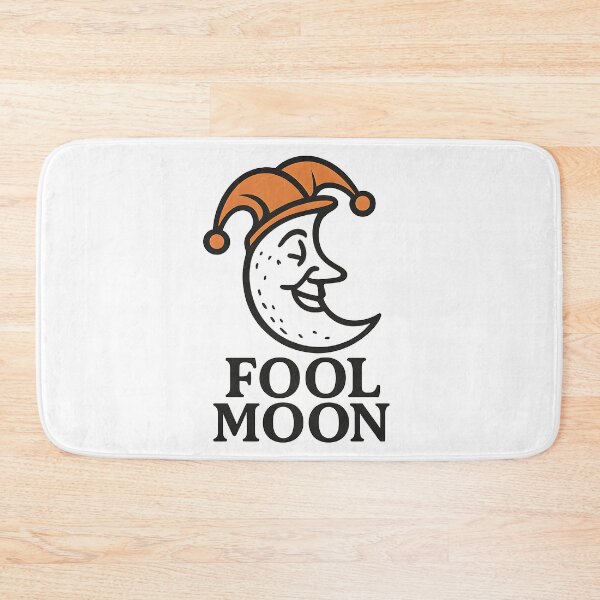 Artikelvorschau, „Fool Moon“ – Verspielter Mond mit Narrenhut, lustige Grafik entworfen und verkauft von Moon--ink.