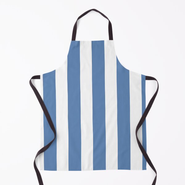 Item preview, Pacific Blue White Wide Vertical Stripes designed and sold by Feeling Artsy.