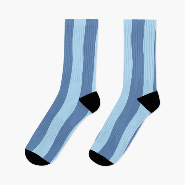 Item preview, Baby Blue and Pacific Blue Wide Vertical Stripes designed and sold by Feeling Artsy.