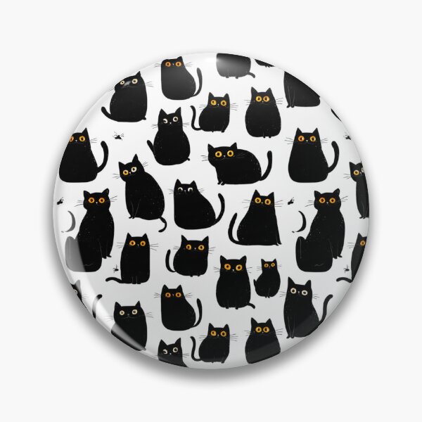 Item preview, Cute black weird kitties designed and sold by filigreedigital.