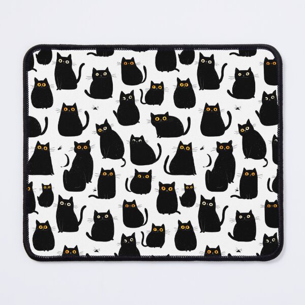 Item preview, Cute black weird kitties designed and sold by filigreedigital.