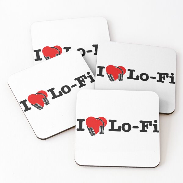 Item preview, Lo-Fi, I Heart Lofi I Love Lofi Music - Heart & Headphones designed and sold by LagomCreative.