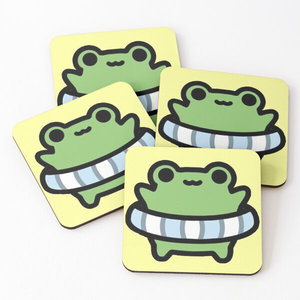 Item preview, Yellow Floatie Frog – Ready for Summer! designed and sold by Heavenly-Cloudz.