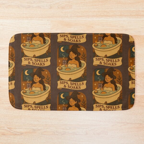 Item preview, Spirits, Spells & Soaps – Magical Bath Illustration designed and sold by WitchPrint.