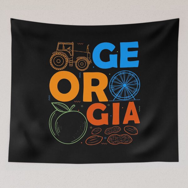 Artikelvorschau, Georgia Souvenir Männer Georgia Pfirsiche Geschenk Georgia entworfen und verkauft von DSWShirts.