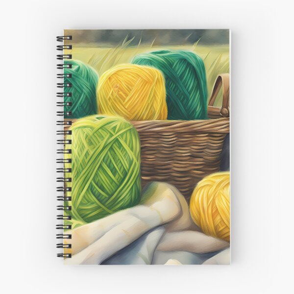Item preview, Yarn Basket on Meadow designed and sold by CalmnessbyChoice.