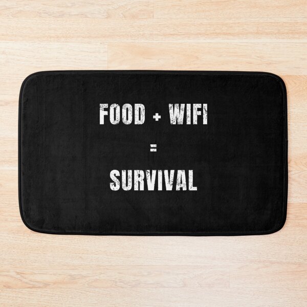 Item preview, Food + WiFi = Survival designed and sold by EMMonovi.