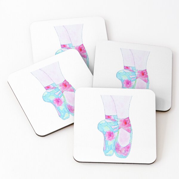 Item preview, Ballet Pointe Shoes Watercolor designed and sold by creativebeeshop.