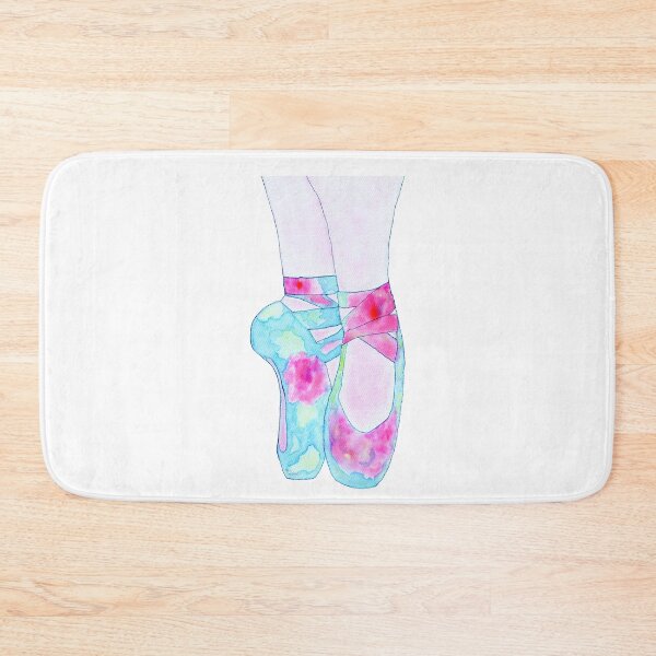 Item preview, Ballet Pointe Shoes Watercolor designed and sold by creativebeeshop.