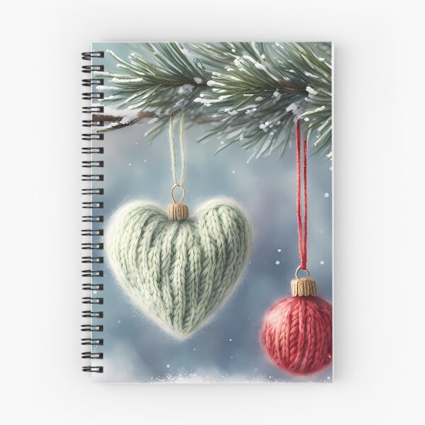 Item preview, Heart Baubles in Snowy Tree designed and sold by CalmnessbyChoice.
