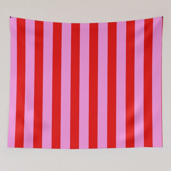 Item preview, Pink and Red Tropical Wide Vertical Stripes designed and sold by Feeling Artsy.