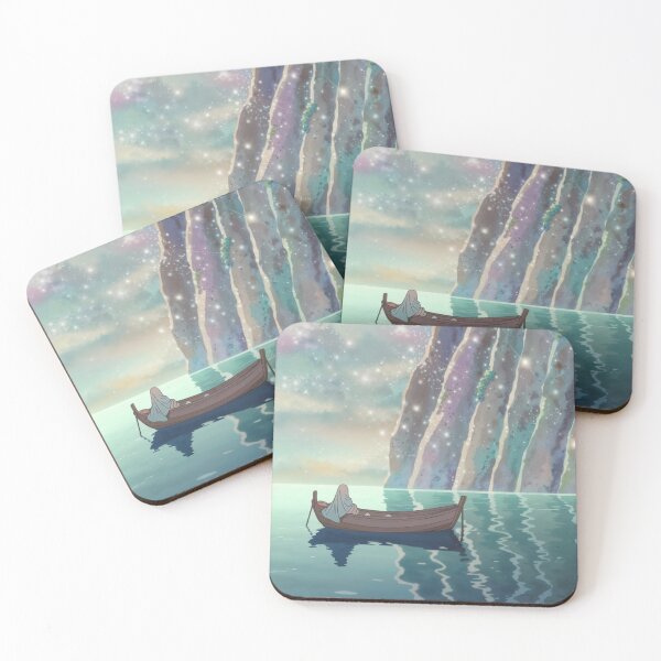 Item preview, Isle of Rituals – Mystical Boat Journey Illustration designed and sold by WitchPrint.