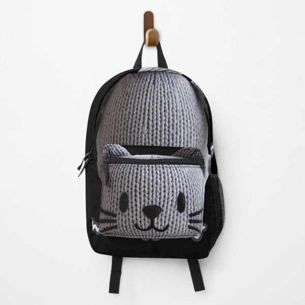 Item preview, Gray Knitted Cat Plush – Calmness Is My Superpower Cute Cat Design designed and sold by ArtiQreate.