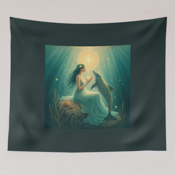 Item preview, The Maiden and the Dolphin of Light designed and sold by 	aluzia.design.