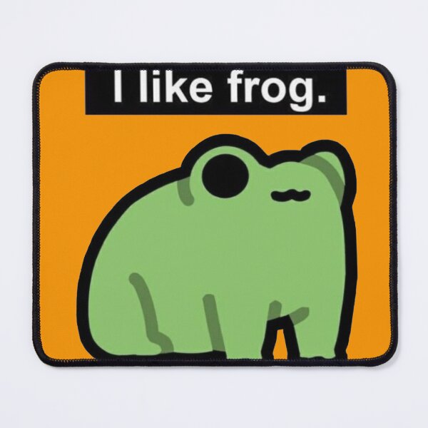 Item preview, Orange I Like Frog – Minimalist Frog Meme designed and sold by Heavenly-Cloudz.