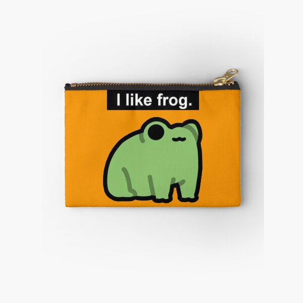 Artikelvorschau, Orange I Like Frog – Minimalistisches Frosch-Meme entworfen und verkauft von Heavenly-Cloudz.
