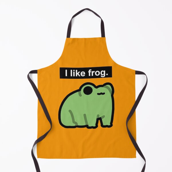 Item preview, Orange I Like Frog – Minimalist Frog Meme designed and sold by Heavenly-Cloudz.