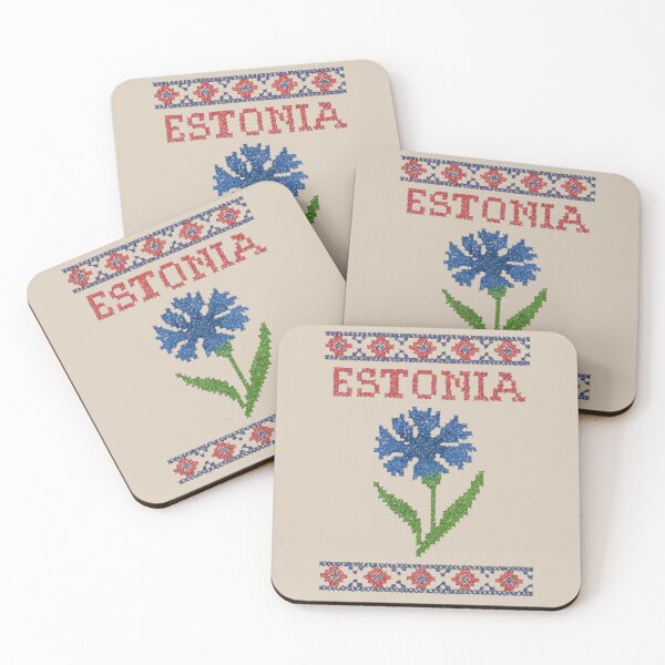 Item preview, Estonia Cornflower – Folk Embroidery National Flower Design designed and sold by Planthem.