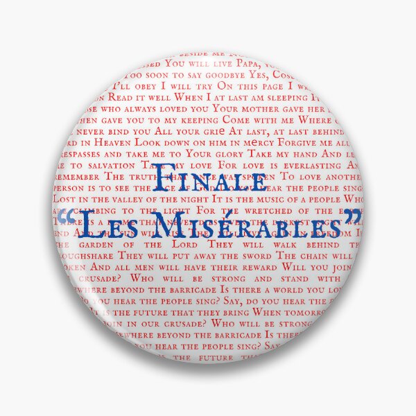 Item preview, Les Miserable Lyrics designed and sold by broadwaygirl142.