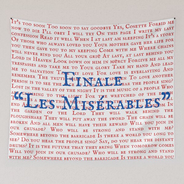 Item preview, Les Miserable Lyrics designed and sold by broadwaygirl142.