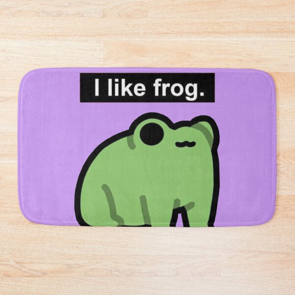 Item preview, PurpleI Like Frog – Minimalist Frog Meme designed and sold by Heavenly-Cloudz.