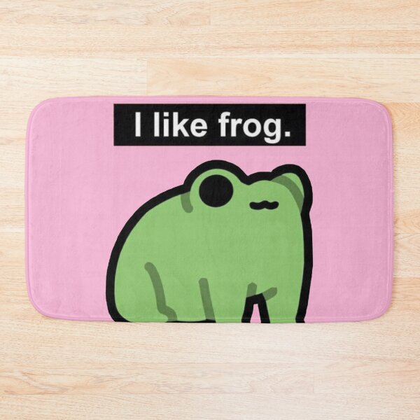 Item preview, PINK I Like Frog – Minimalist Frog Meme designed and sold by Heavenly-Cloudz.