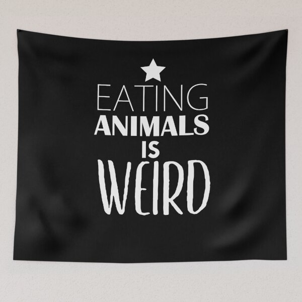 Item preview, Eating Animals is Weird - Vegan Vegetarian  designed and sold by JukeLox.