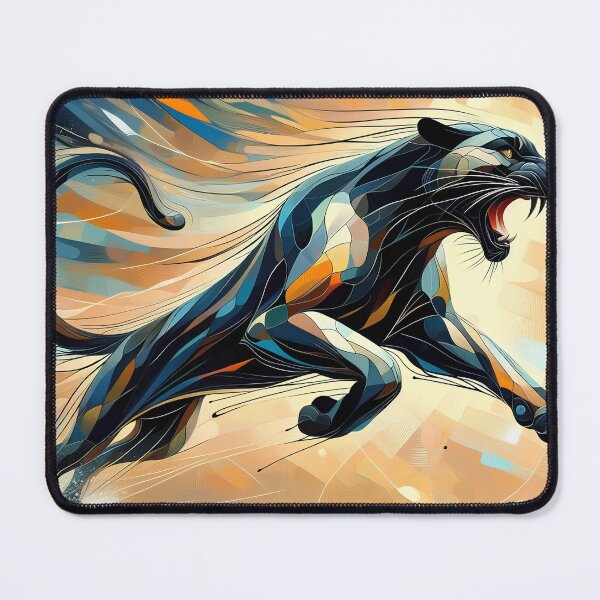 Item preview, Geometric Panther in Motion designed and sold by DreamMandalas.